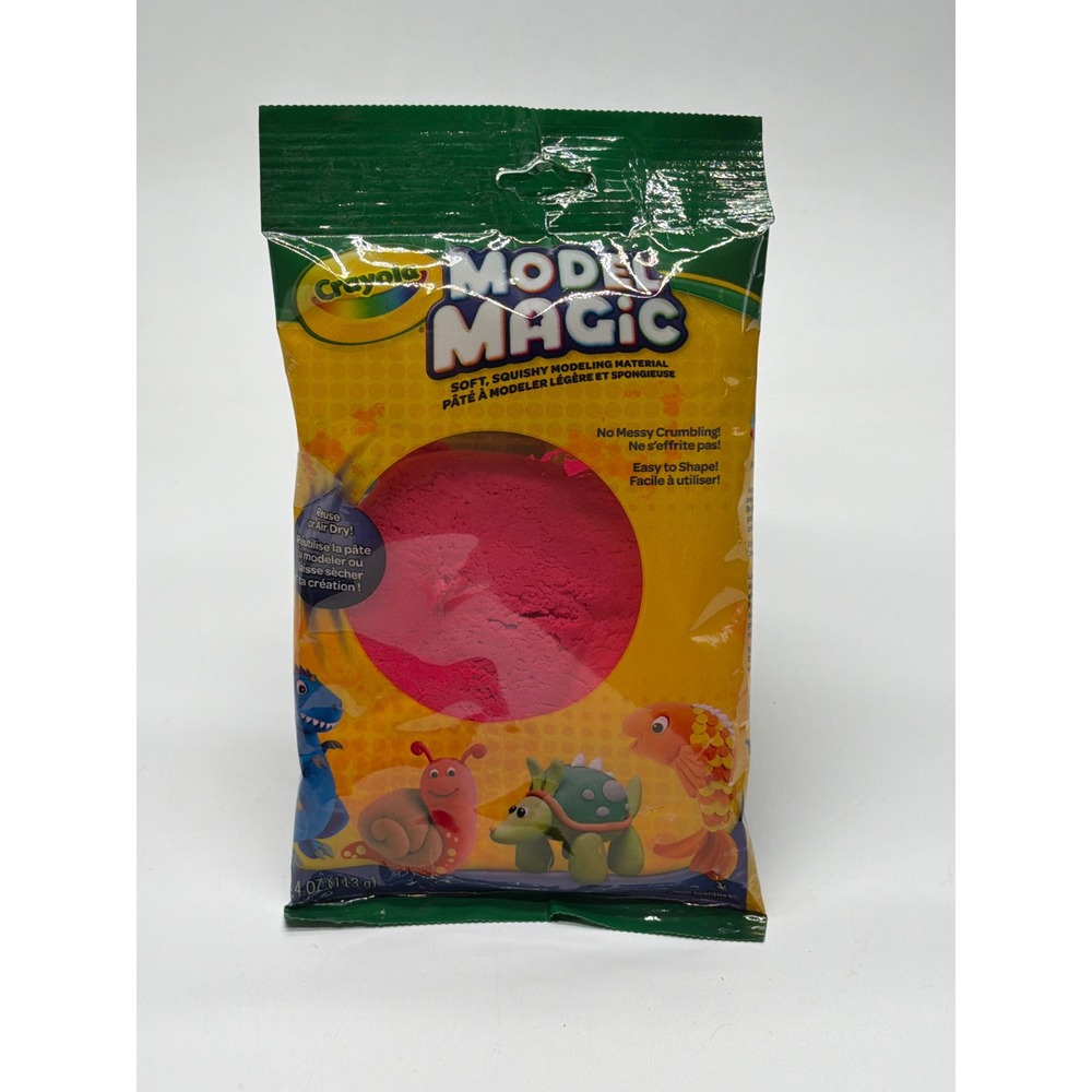 Crayola Model Magic Red 4 oz Modeling Compound Air Dry Soft Squishy 57-4438 NEW